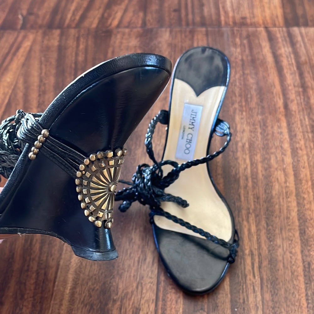 Jimmy Choo Embellished Wedges Size 38